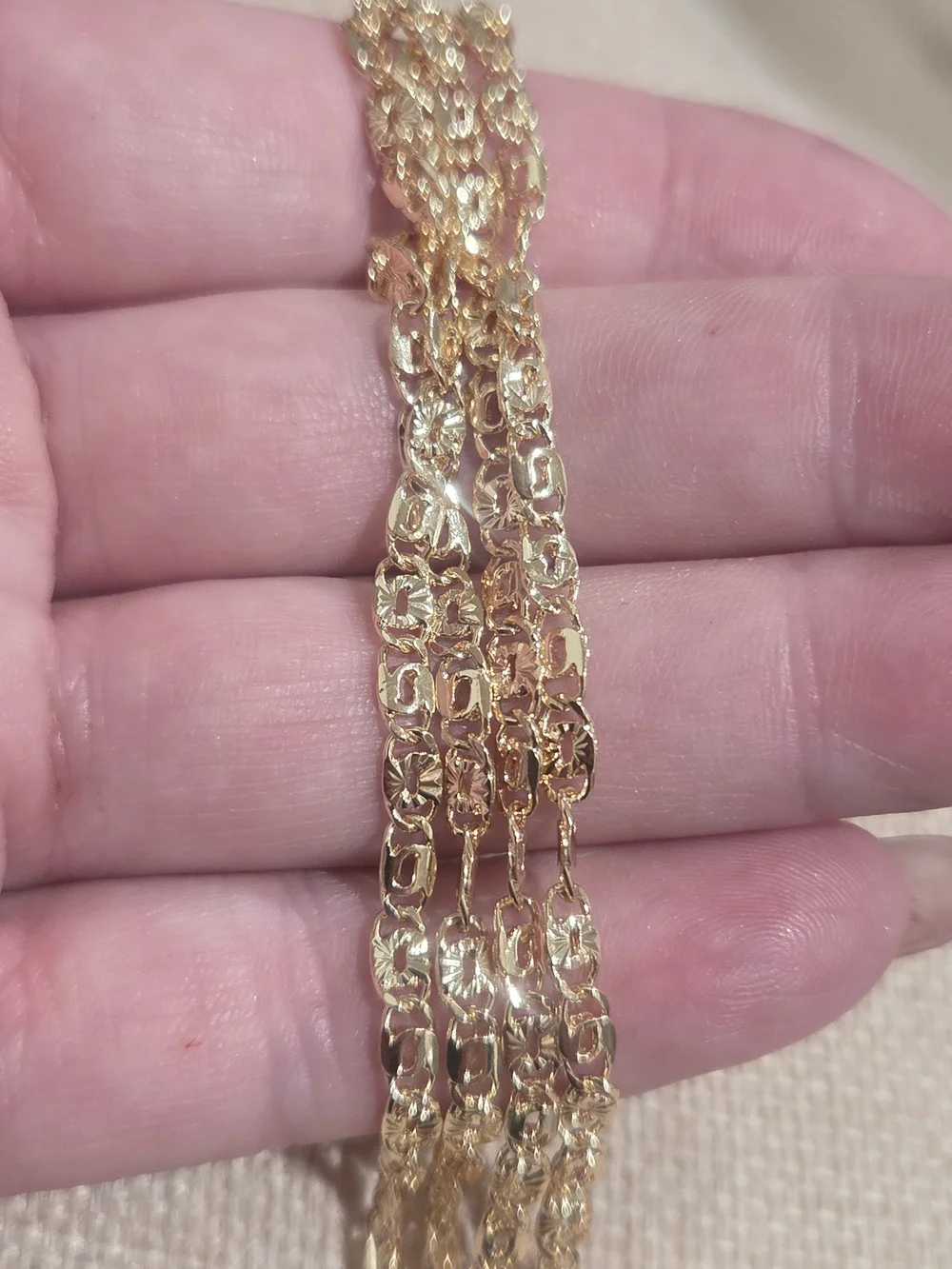 Classic Gold Twist Link Necklace - Women Jewelry
